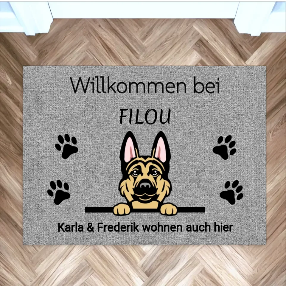 Selbsterstellte Fußmatten Mockup - schatten
