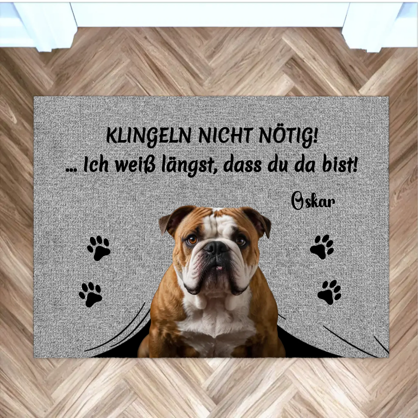willkommensmatte hund mit spruch – klingeln nicht nötig