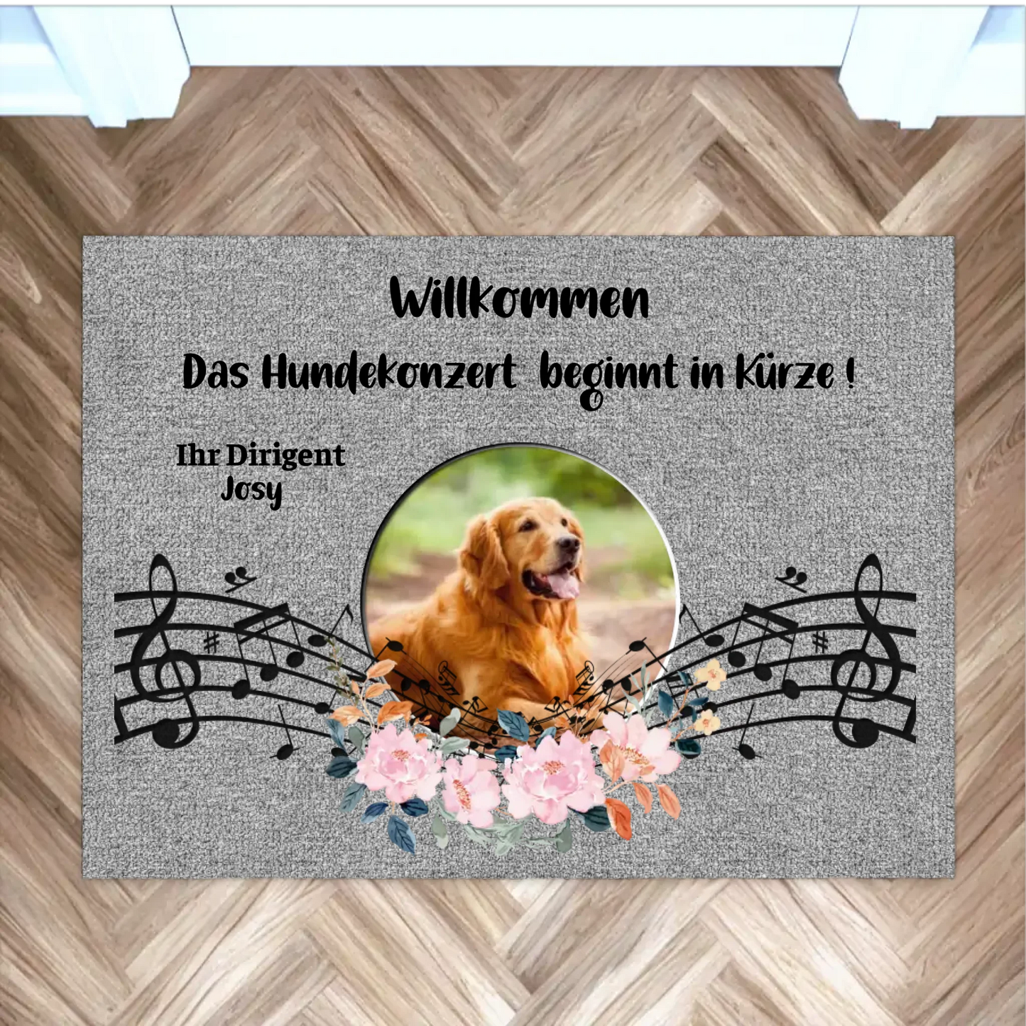 hund fußmatte musik – das hundekonzert beginnt in kürze