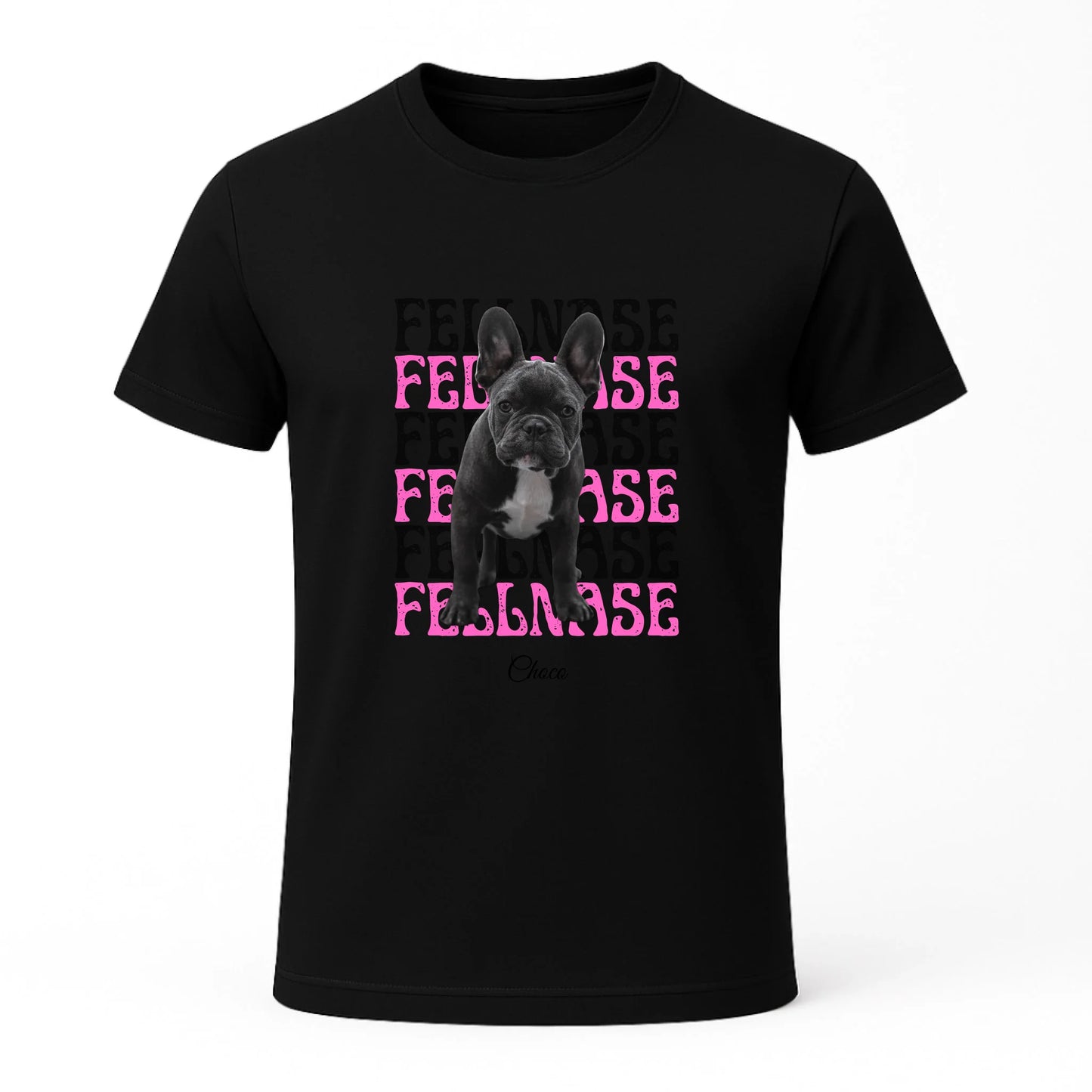Personalisiertes T-Shirt "Fellnase" Trag dein Lieblingsbild immer bei dir – personalisiertes T-Shirt mit deinem Hund. Hochwertiger Druck, individuell gestaltet, in wenigen Tagen geliefert.