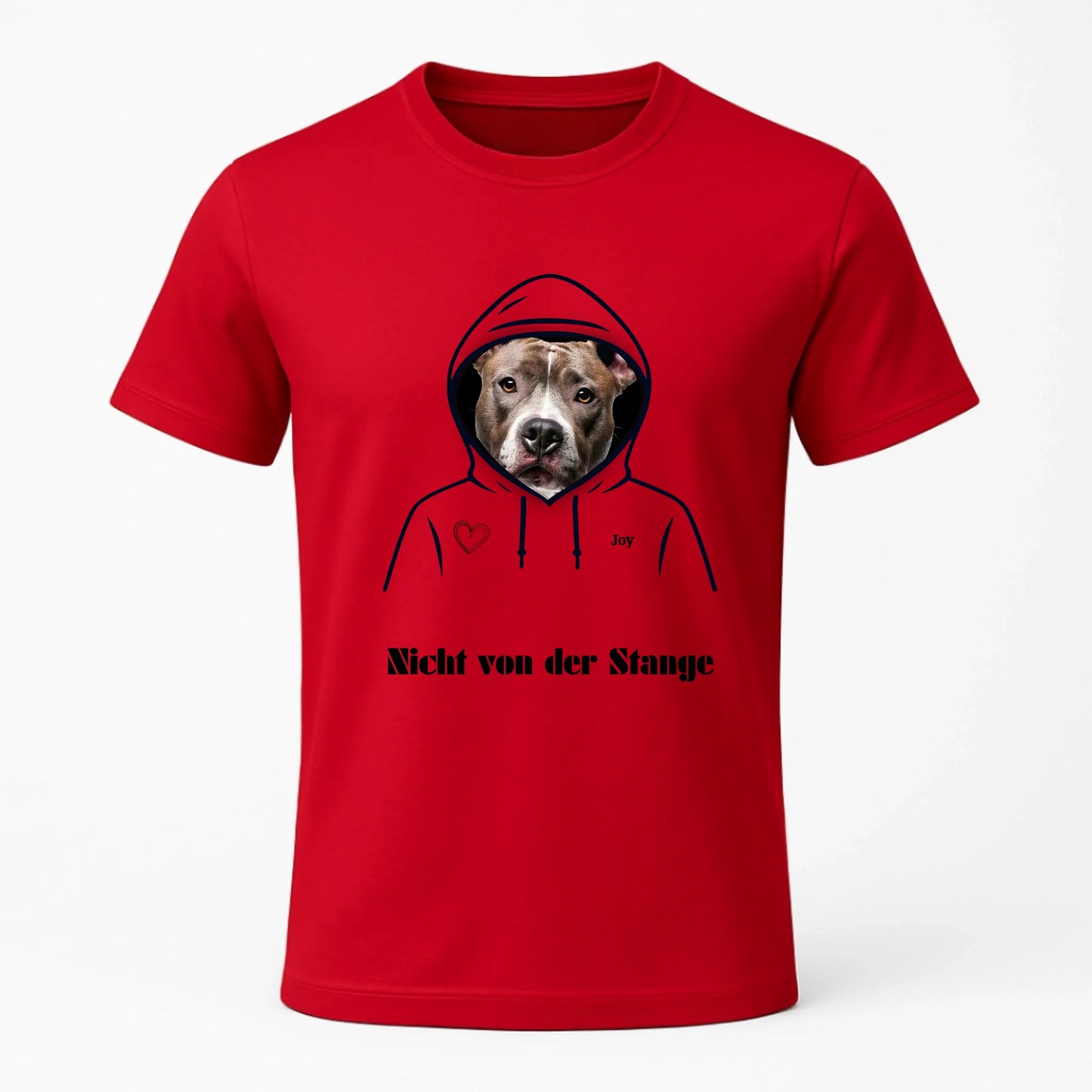 Personalisiertes T-Shirt mit Hundemotiv personalisiertes T-Shirt für Tierliebhaber. Mit deinem Wunschbild von Hund oder Katze. Emotional, einzigartig, perfekt als Geschenk.