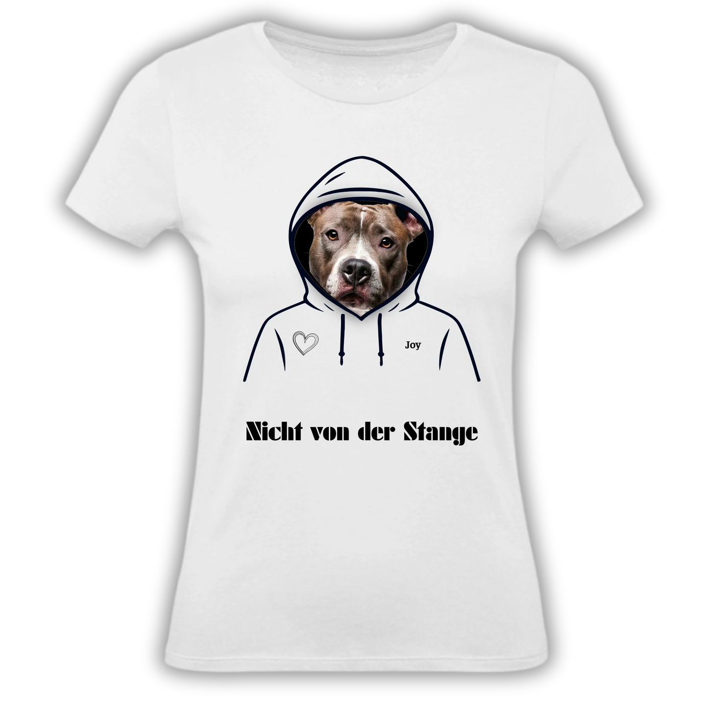 Personalisiertes T-Shirt mit Hundemotiv personalisiertes T-Shirt für Tierliebhaber. Mit deinem Wunschbild von Hund oder Katze. Emotional, einzigartig, perfekt als Geschenk.