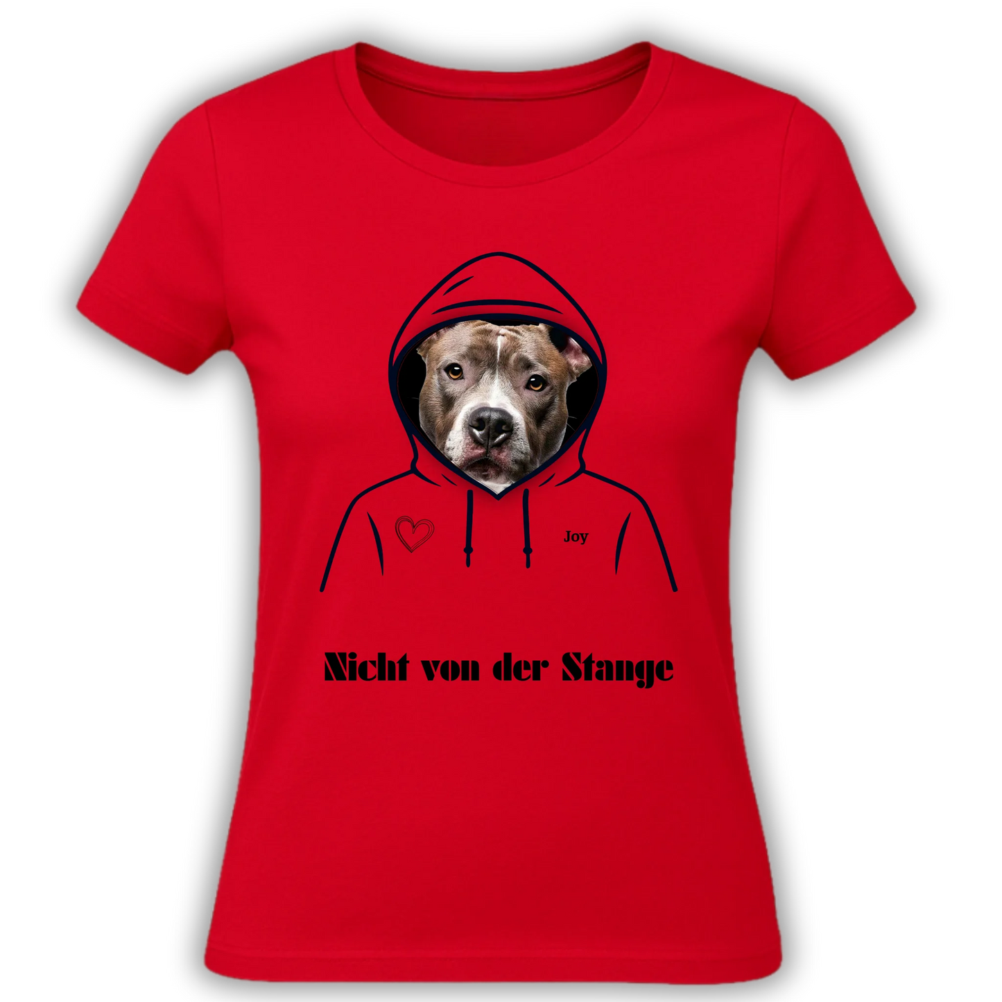 Personalisiertes T-Shirt mit Hundemotiv personalisiertes T-Shirt für Tierliebhaber. Mit deinem Wunschbild von Hund oder Katze. Emotional, einzigartig, perfekt als Geschenk.