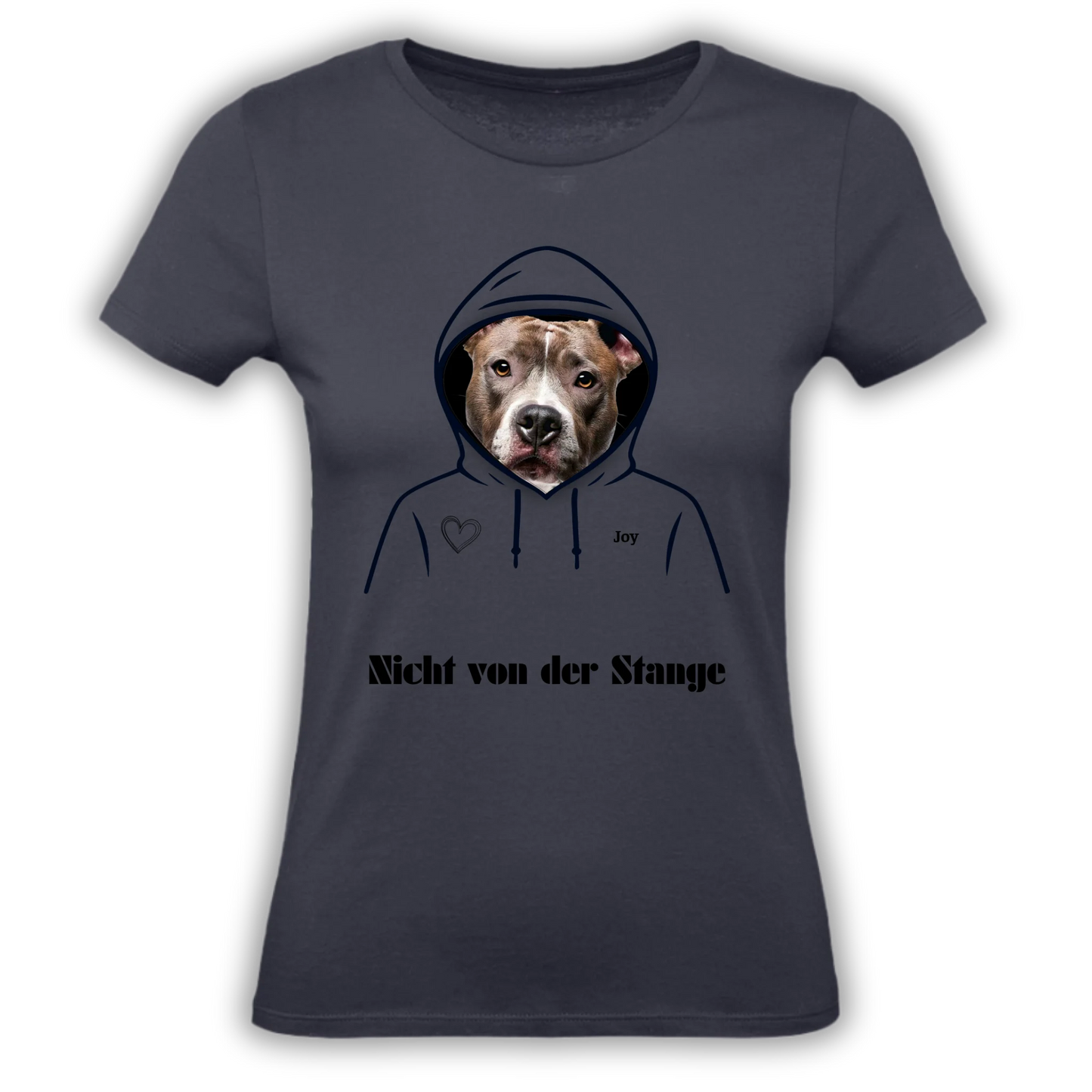 Personalisiertes T-Shirt mit Hundemotiv personalisiertes T-Shirt für Tierliebhaber. Mit deinem Wunschbild von Hund oder Katze. Emotional, einzigartig, perfekt als Geschenk.