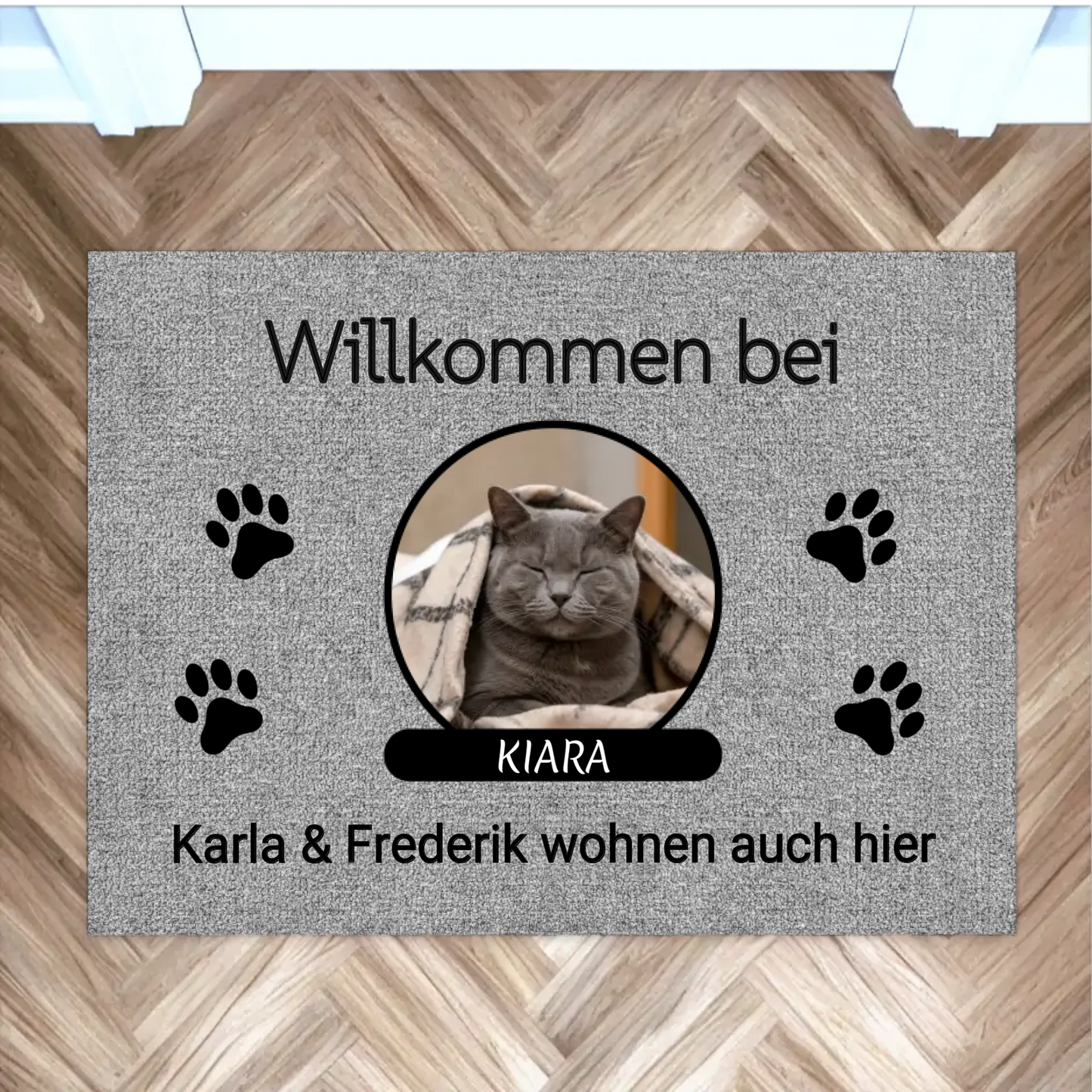 Selbsterstellte Fußmatten Mockup - schatten