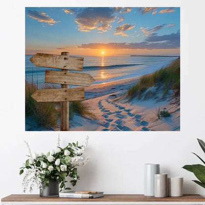 Personalisierte Leinwand - Sonnenuntergang