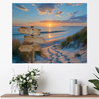 Personalisierte Leinwand - Sonnenuntergang