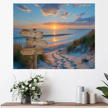 Personalisierte Leinwand - Sonnenuntergang