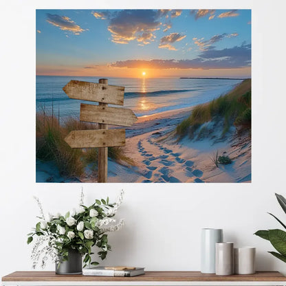 Personalisierte Leinwand - Sonnenuntergang