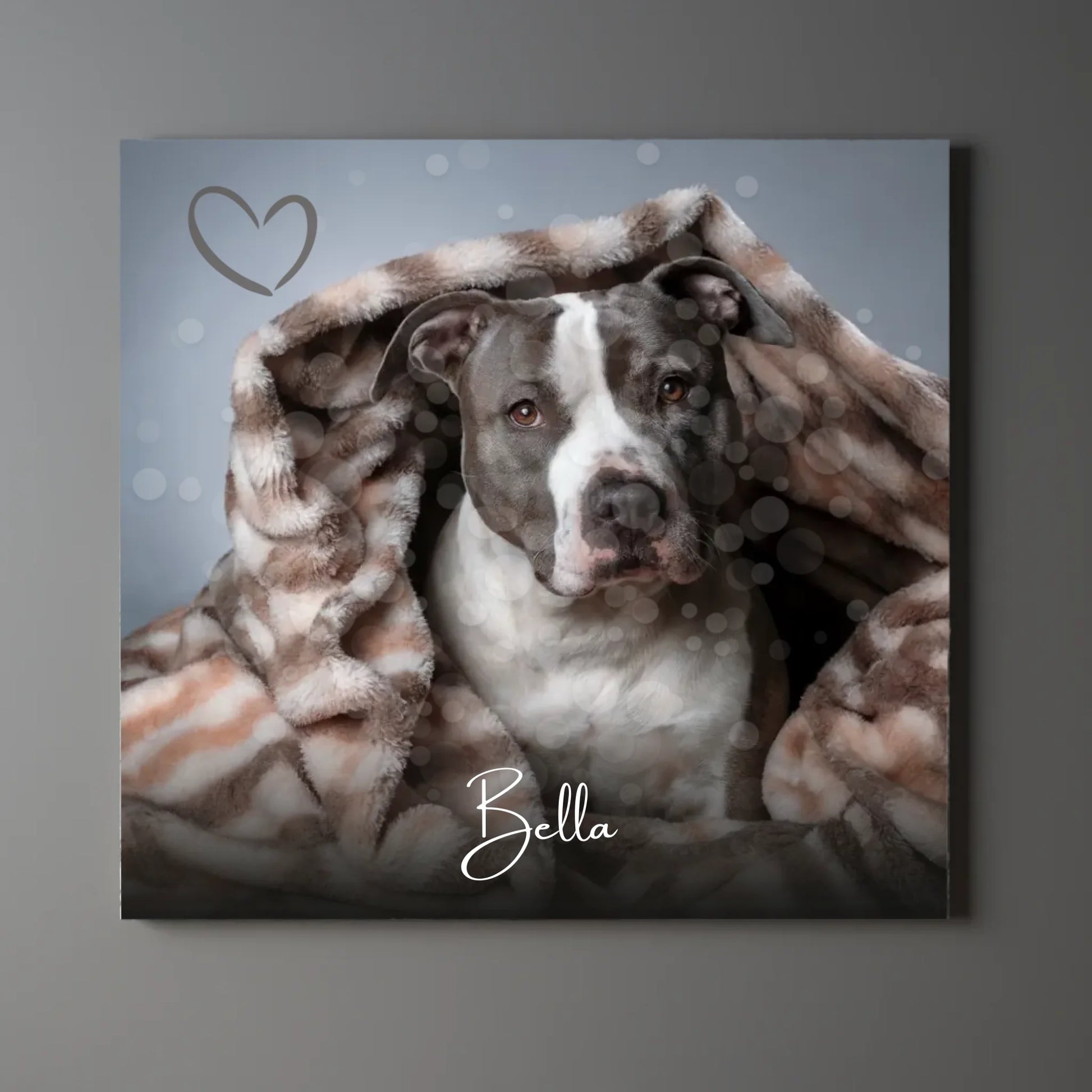 geschenk für hundeliebhaber – leinwand mit hundefoto individuell gestalten