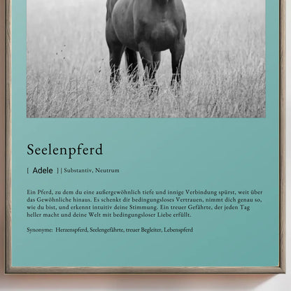 Seelentier Poster mit Haustierbild – liebevolles Geschenk für Tierfreunde