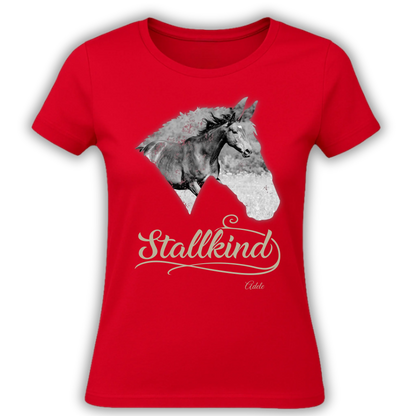 Personalisiertes T-Shirt "Stallkind" Standard Personalisiertes T-Shirt mit Pferdemotiv für alle Pferdeliebhaber – Name, Bild & Farbe wählbar. Hochwertig, bequem, nachhaltig. Für echte Stallkinder.