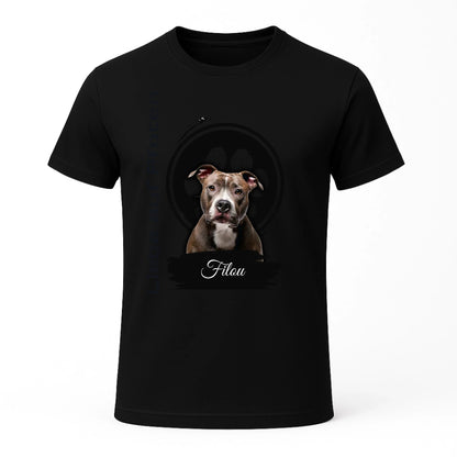Personalisiertes T-Shirt "Liebe auf Pfoten" "Liebe auf Pfoten" – personalisiertes T-Shirt für Tierliebhaber. Mit deinem Wunschbild von Hund oder Katze. Emotional, einzigartig, perfekt zum Verschenken.