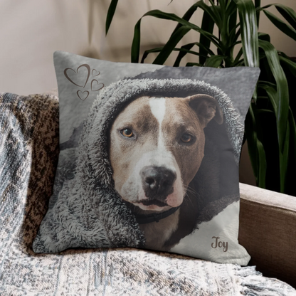 Personalisiertes Kissen - Kissen mit deinem Liebling drauf Personalisiertes Kissen mit deinem Hund als Motiv. Perfekt für das eigene Zuhause oder als Geschenk.