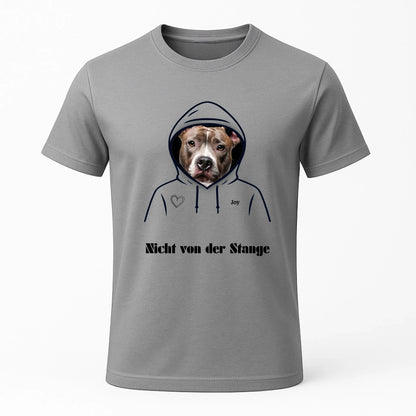 Personalisiertes T-Shirt mit Hundemotiv personalisiertes T-Shirt für Tierliebhaber. Mit deinem Wunschbild von Hund oder Katze. Emotional, einzigartig, perfekt als Geschenk.