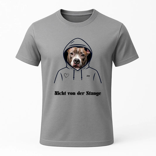 Personalisiertes T-Shirt mit Hundemotiv personalisiertes T-Shirt für Tierliebhaber. Mit deinem Wunschbild von Hund oder Katze. Emotional, einzigartig, perfekt als Geschenk.