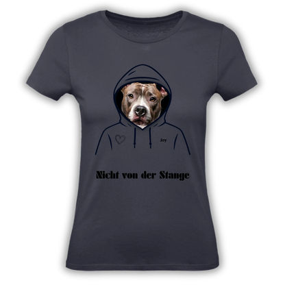 Personalisiertes T-Shirt mit Hundemotiv personalisiertes T-Shirt für Tierliebhaber. Mit deinem Wunschbild von Hund oder Katze. Emotional, einzigartig, perfekt als Geschenk.