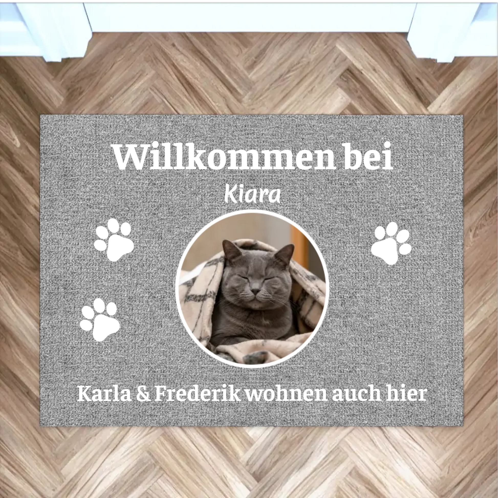 Selbsterstellte Fußmatten Mockup - schatten