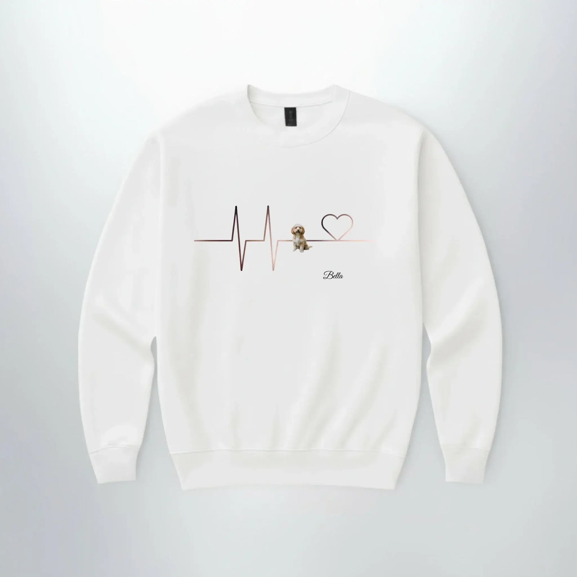 Personalisierungs-Ansicht des Sweaters Herzschlag Haustier