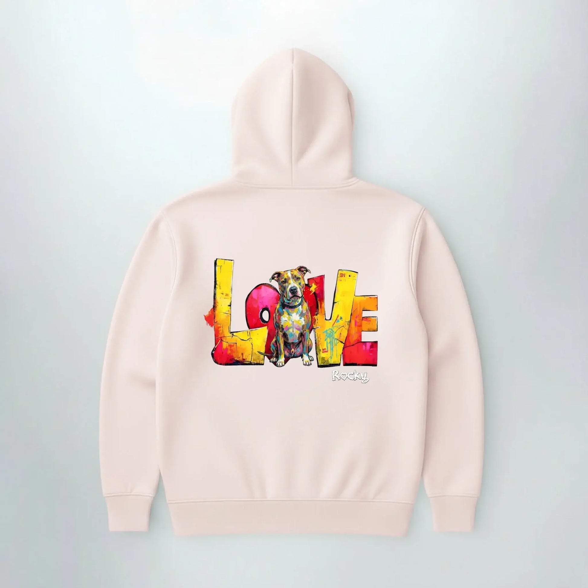 Sweat personnalisé LOVE avec motif de chien coloré pour tous les jours