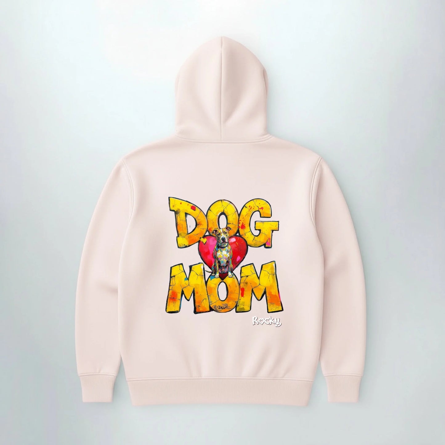 Hoodie DOG MOM in zartem Rose