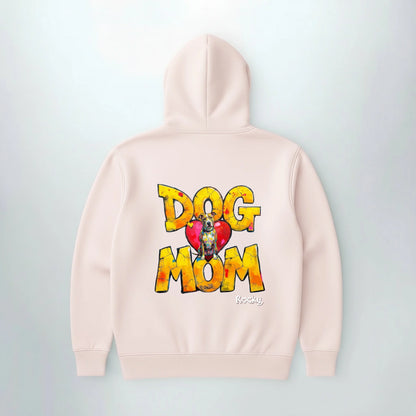 Hoodie DOG MOM in zartem Rose