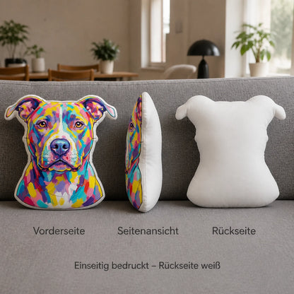 Formkissen von vorne, von der Seite und von hinten im Vergleich