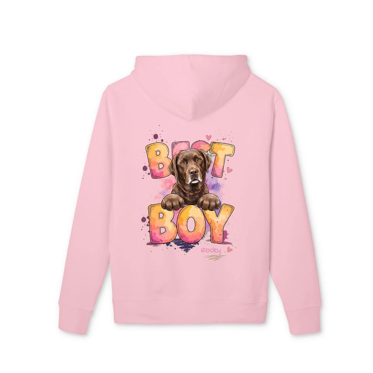 Premium Hoodie mit Hund in Rosa, Best Girl Motiv | Fellverliebt.store