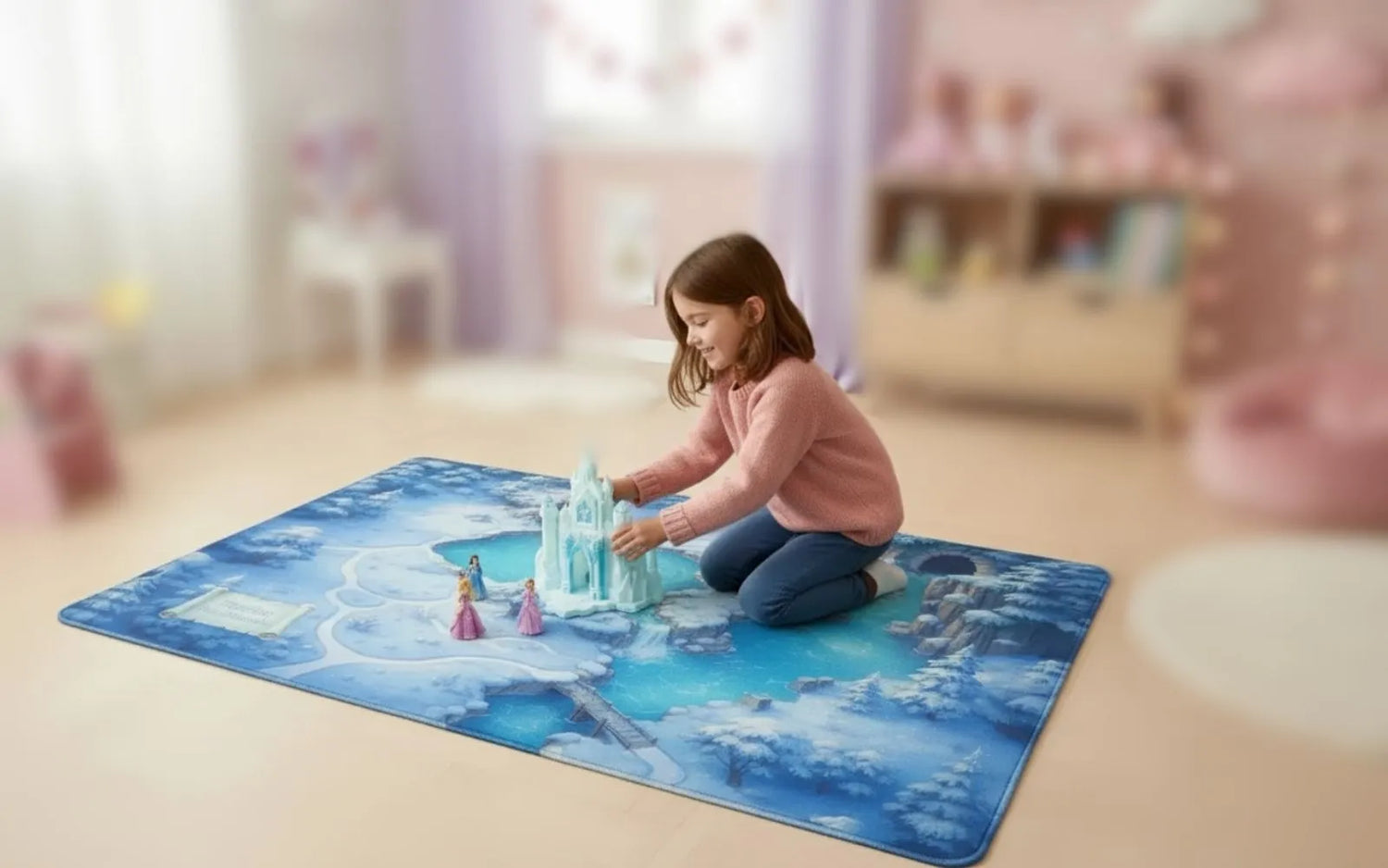 Personalisierter_Spielteppich_fuer_Kinder_-_Maerchenwelt_fuer_Feen_Einhoerner