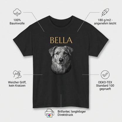 Personalisiertes T-Shirt Seelenblick – Materialeigenschaften: 100% Baumwolle, OEKO-TEX, weicher Griff